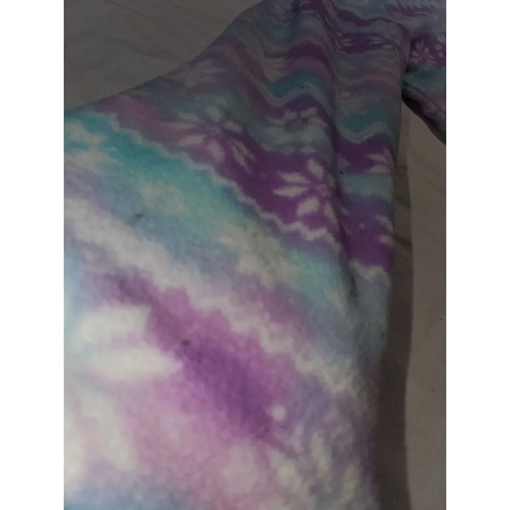 The Children's Place Girls Size 7/8 Snowflake Hoodie Purple Blue 🌍5/$10🌎